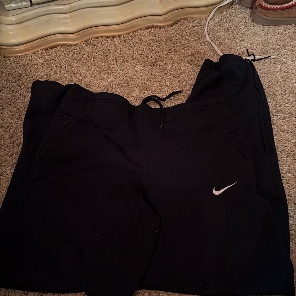 Nike Kids Dark Joggers with White Logo